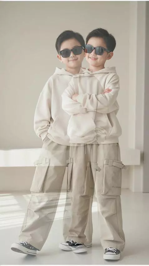 AI Video from prompt: “The boy crosses his arms with a subtle smile wh