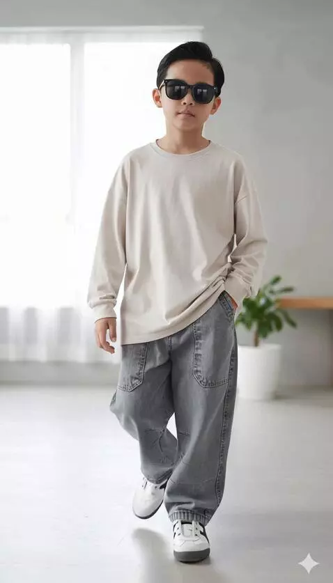 AI Video from prompt: “The boy walks forward as the camera follows him