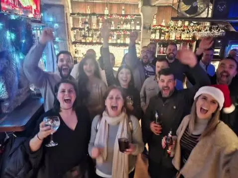 AI Video from prompt: Jumping and dancing happy