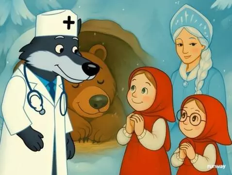 AI Video from prompt: Add the same wolf to the video and Koschei