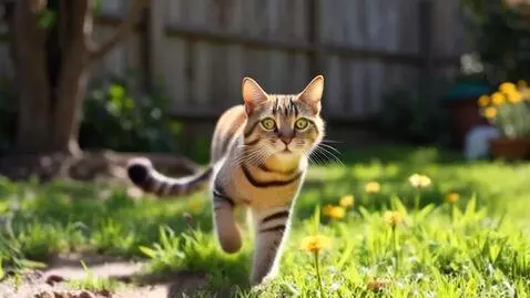 AI Video from prompt: a cat running