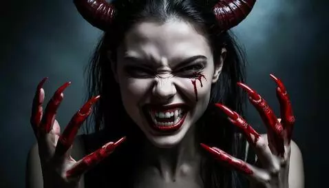 AI Video from prompt: The girl transforms into a monster.