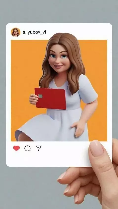 AI Video from prompt: A cartoon-style girl with long dark hair, big ey