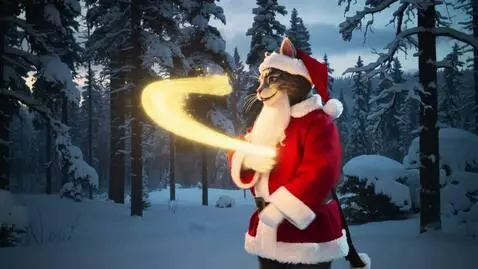 AI Video from prompt: 7‑second ultra‑realistic video in a snowy forest