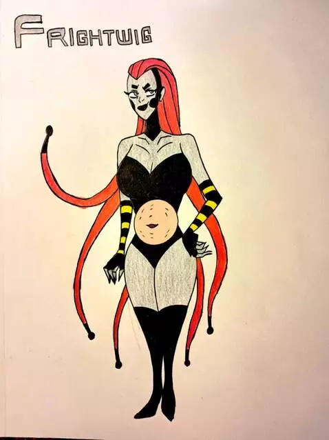 AI Video from prompt: her stomach growling and take a fart