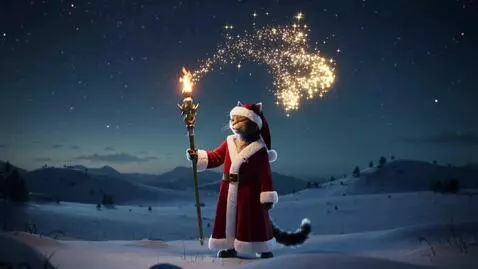 AI Video from prompt: 7‑second ultra‑realistic night scene in an open 