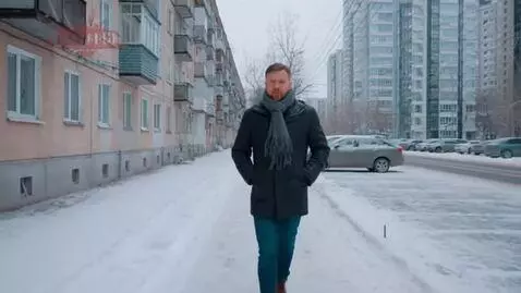 AI Video from prompt: Scene Description A middle-aged Russian man in c