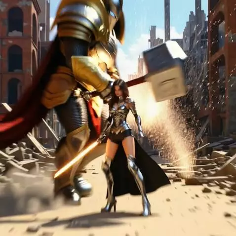 AI Video from prompt: Epic fantasy film, a warrior fiercely battles a 