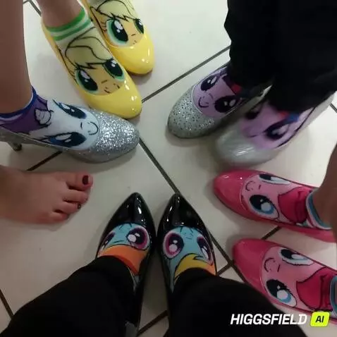 AI Video from prompt: Heels Off And Socks Off And Footsie