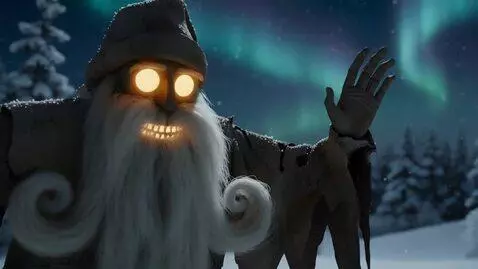 AI Video from prompt: A chilling, slow-building standoff in a snow-cov