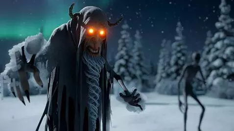 AI Video from prompt: A chilling, slow-building standoff in a snow-cov