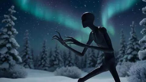 AI Video from prompt: A haunting, slow-creeping moment of dread in a s