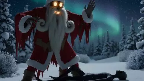 AI Video from prompt: Camera zooms in to a close up of our heros face,