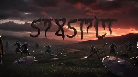 AI Video from prompt: A cinematic, dark, and epic slow-motion track sh