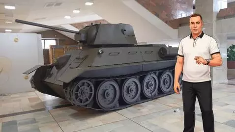 AI Video from prompt: The man stands and speaks - Our artists, in part