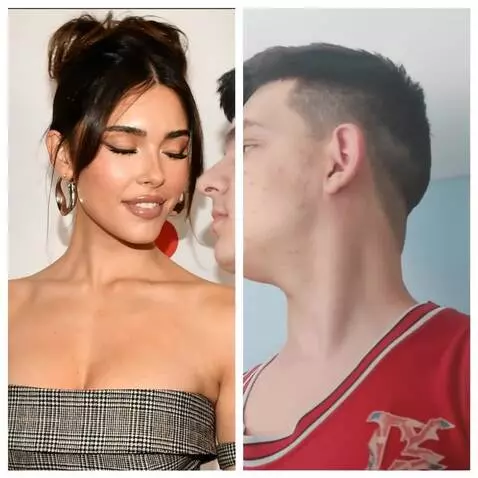 AI Video from prompt: Make the two people french kiss deeply with tong