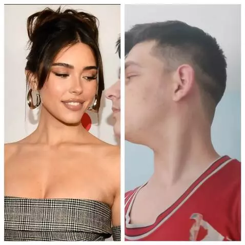 AI Video from prompt: Make the two people french kiss deeply with tong