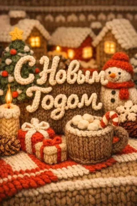 AI Video from prompt: Make an inscription with the New Year flying out