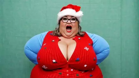 AI Video from prompt: Breast expansion. morbidly obese mature large wo