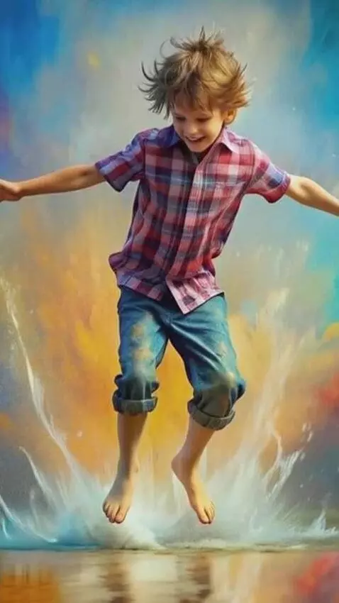 AI Video from prompt: The boy is dancing