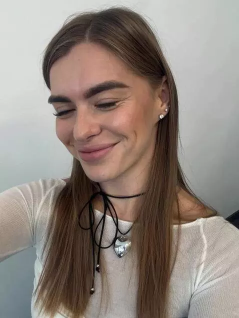 AI Video from prompt: Smiling and shows