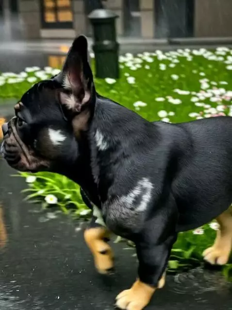 AI Video from prompt: Use this photo of the French Bulldog as exact re