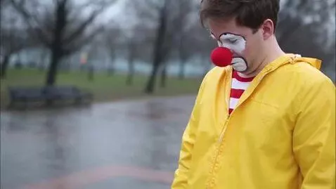 AI Video from prompt: Create a funny and sad video transition for me s