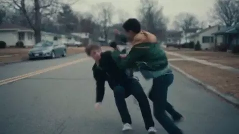 AI Video from prompt: two boys are fighting