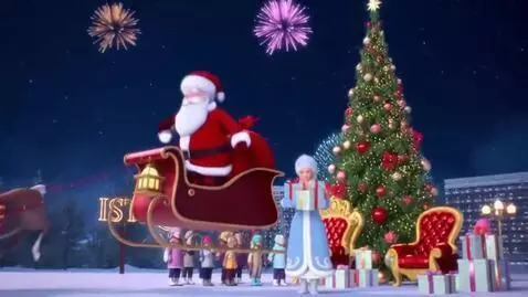 AI Video from prompt: Cinematic New Year animation, vertical 9:16. Sce