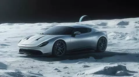 AI Video from prompt: Rossa supercar, a sleek two-door coupe featuring