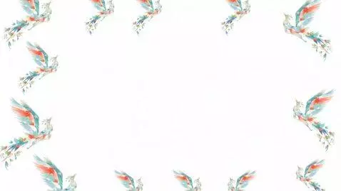 AI Video from prompt: Minimalist white background. 20–30 small colorfu