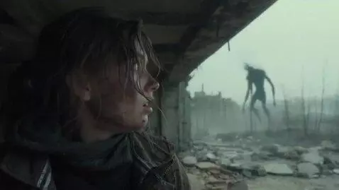 AI Video from prompt: Katya is filming an Old VHS camcorder handheld c