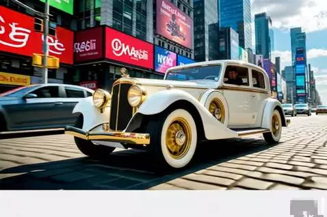 AI Video from prompt: The car is moving, rushing forward at high speed