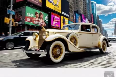 AI Video from prompt: The car is moving, rushing forward at high speed