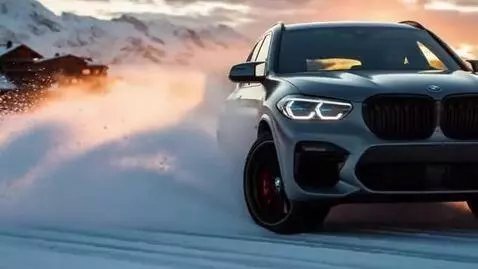 AI Video from prompt: Powerful, matte gray BMW X3 M Competition (G01 g