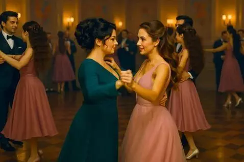AI Video from prompt: Two women waltz