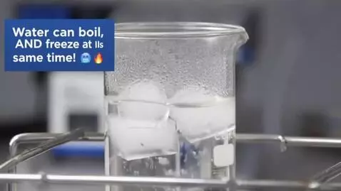 AI Video from prompt: “Water can boil AND freeze at the same time! 🥶🔥”