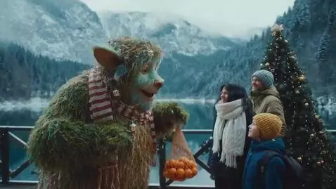 AI Video from prompt: A fairytale creature on Lake Ritsa(Abkhazia) on 