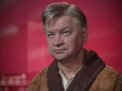 AI Video from prompt: posing, photo shoot, studio red background, clos