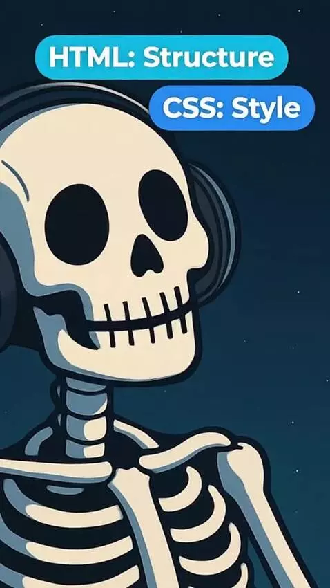 AI Video from prompt: Make it teach about web development basics and s