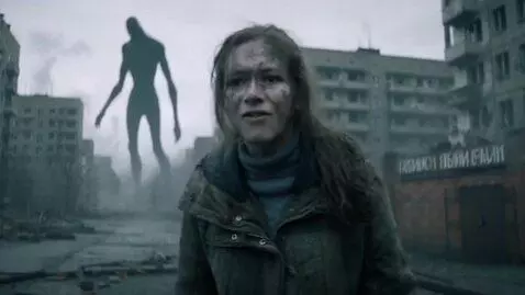 AI Video from prompt: A young Russian woman named Katya is filming an 