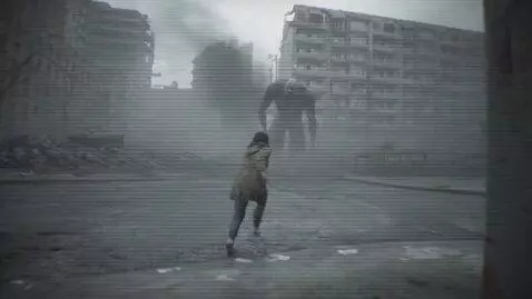 AI Video from prompt: A young Russian woman named Katya is filming an 