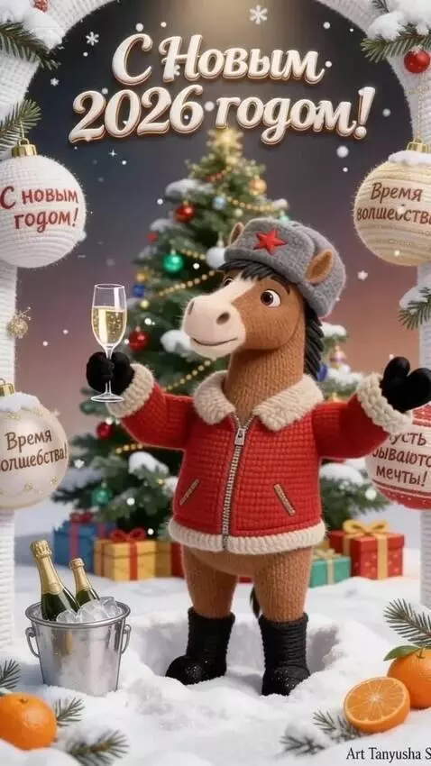 AI Video from prompt: The Horse raises a glass of champagne and waves 