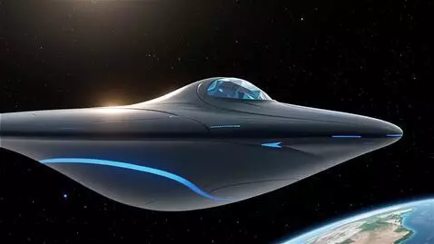 AI Video from prompt: Scene starts in near outer space, Earth's orbit.