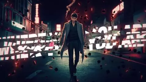 AI Video from prompt: Voice: Hey. Birthday boy. Ragged animation, ciga