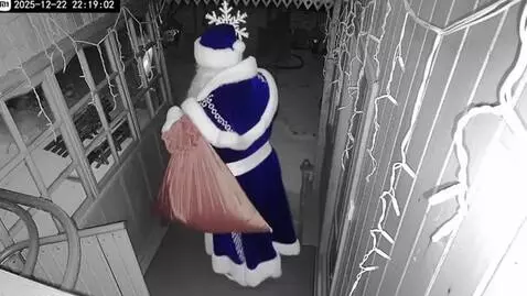 AI Video from prompt: Add GrandFather Frost in a traditional outfit, i