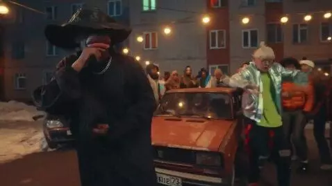 AI Video from prompt: A beatboxer, a mumble rapper and a dancer named 