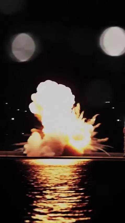 AI Video from prompt: Make an explosion on the background of this phot