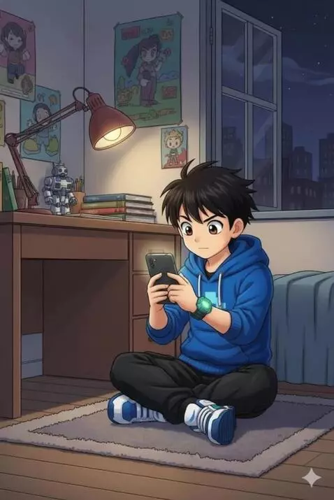 AI Video from prompt: Animated cartoon scene, opening shot inside a sm