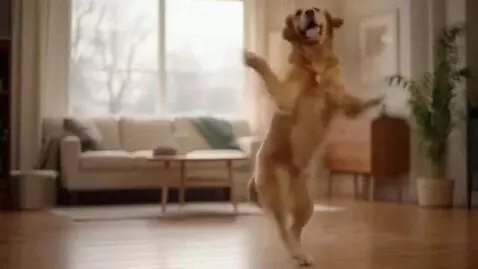 AI Video from prompt: Dog dance realistic